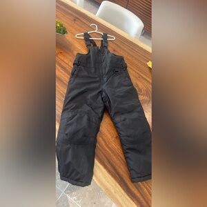 Kid black snow bib